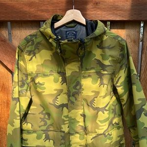 JCrew Camo  jacket from 2019 season, like new condition, ships to you next day.